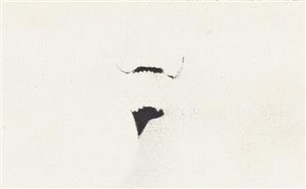 MARCEL DUCHAMP (1887-1968) La Moustache sans la Joconde (Non vouloir ).